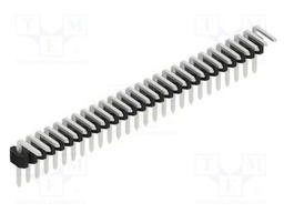 Connector: pin strips; pin header; male; PIN: 27; 1.27mm; THT; 1x27