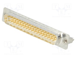 D-Sub; PIN: 37; socket; male; on PCBs,PCB snap; straight; THT