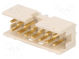 Socket; wire-board; male; Minitek; 2mm; PIN: 14; THT; on PCBs; 2A