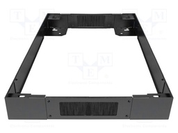 Cabinet socle; Dimensions: 800x100x600mm; steel; black
