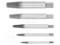 Kit: screw extractor; 5pcs.