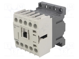 Contactor: 3-pole; NO x3; Auxiliary contacts: NC; 230VAC; 6A; DIN