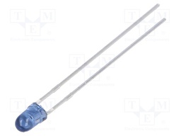 IR transmitter; 3mm; 940nm; transparent,blue; 5÷10mW; 50°; THT