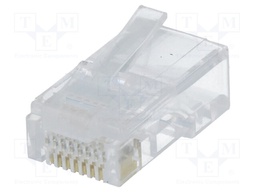 Plug; RJ45; PIN: 8; Layout: 8p8c; IDC,crimped; for cable