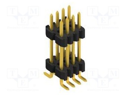 Connector: pin strips; pin header; male; PIN: 8; 1.27mm; SMT; 2x4