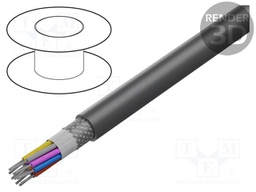 Wire; EcoFlex®; 12x20AWG; shielded,tinned copper braid; MPPE