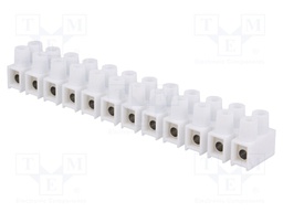 Terminal block; screw terminal; ways: 12; 10mm2; terminals: 24