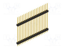 Connector: pin strips; pin header; male; PIN: 20; 2.54mm; THT; 1x20