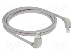 Patch cord; S/FTP; Cat: 6a; Cu; 2m; LSZH; grey; 26AWG; halogen free
