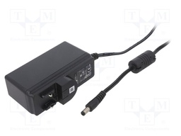 Power supply: switched-mode; voltage source; Out: 5,5/2,1; plug