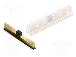 Connector: pin strips; pin header; male; PIN: 62; 2.54mm; SMT; 2x31