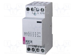 Contactor: 4-pole installation; 25A; 24VAC,24VDC; NC x4; RD
