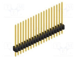 Connector: pin strips; pin header; male; PIN: 19; 1.27mm; THT; 1x19
