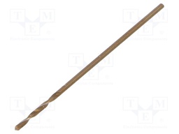 Drill bit; for metal; Ø: 0.8mm; HSS; Features: grind blade
