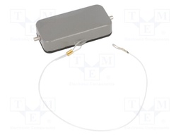 Protection cover; size 16A; cord; for latch; metal; Pitch: 66x16mm