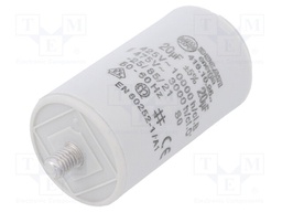 Capacitor: motors, run; 20uF; 475VAC; Ø40x70mm; -25÷85°C; ±5%