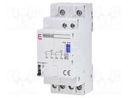 Contactor: 4-pole installation; 20A; 230VAC; SPDT x2; RBS