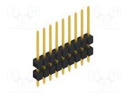 Connector: pin strips; pin header; male; PIN: 9; 2.54mm; THT; 1x9