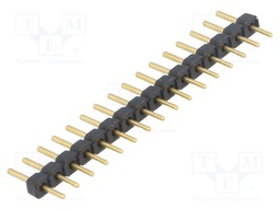 Pin header; pin strips; male; PIN: 16; straight; 2.54mm; THT; 1x16