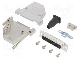 D-Sub HD; PIN: 44; female; shielded,with strain relief; soldering