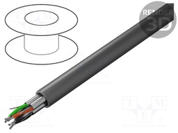 Wire; Alpha Essential C&C; 7x2x24AWG; shielded,Al-PET foil; PVC