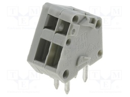 PCB terminal block; angled; 2.5mm; ways: 2; on PCBs; 0.08÷1mm2