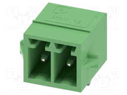 PCB headers, nominal cross section: 1.5 mm?, color: green, n