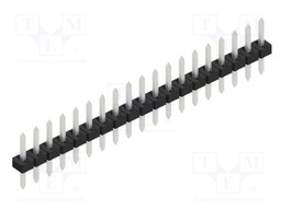 Connector: pin strips; pin header; male; PIN: 19; 2mm; THT; 1x19