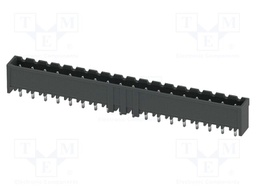 PCB headers, nominal cross section: 2.5 mm2, color: black, n