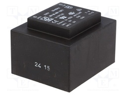Transformer: encapsulated; 10VA; 230VAC; 9V; 9V; 555mA; 555mA; 300g