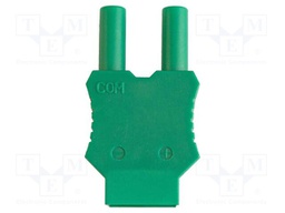 Adapter; banana 4mm plug x2; for Type-K termocouple