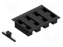 Connector: pin strips; pin header; male; PIN: 12; 2.54mm; SMT; 1x12