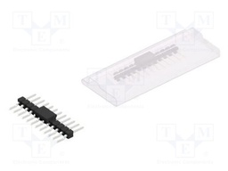 Connector: pin strips; pin header; male; PIN: 12; 2.54mm; SMT; 1x12