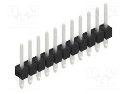 Connector: pin strips; pin header; male; PIN: 11; 2.54mm; THT; 1x11
