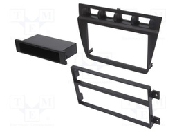 Radio mounting frame; Kia; 2 DIN; black