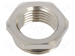 Reduction of threads for glands; Int.thread: PG21; brass; nickel