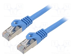 Patch cord; F/UTP; 6; stranded; CCA; PVC; blue; 30m; 26AWG; Cores: 8