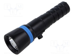 Torch: LED; IPX8; 1600lm; L: 168mm; Ø: 45mm; 5°; 6500K; diving