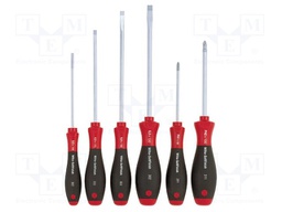 Screwdrivers; Pcs: 6; Package: cardboard packaging