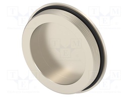 Stopper; brass; IP68; Entrelec; Gland: M63; 10mm; Thread: metric