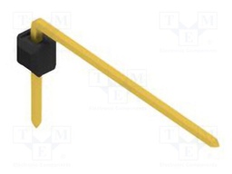 Connector: pin strips; pin header; male; PIN: 1; 2.54mm; THT; 1x1
