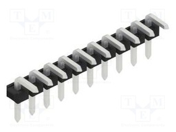 Connector: pin strips; pin header; male; PIN: 10; 2.54mm; THT; 1x10