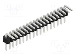 Connector: pin strips; pin header; male; PIN: 18; 1.27mm; THT; 1x18
