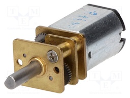 Motor: DC; with gearbox; Medium Power; 6VDC; 670mA; Shaft: D spring