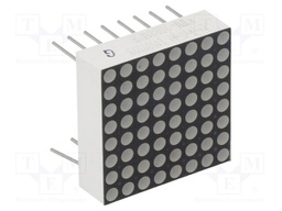 Display: LED; matrix; 8x8; red; 3÷4.5mcd; anode; 20x20mm; 1.8÷2.4V