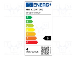COB LED tape; white neutral; LED/m: 320; 10mm; IP65; 180°; 8W/m