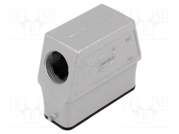 Enclosure: for Han connectors; Han; size 16A; for cable; high