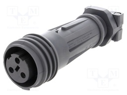 Connector: circular; plug; female; PIN: 3; EXPlora; Contacts: brass