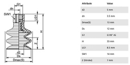 Component: suction cup; Man.series: FSG; Mounting: G1/8-IG; 5.3g