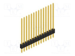 Connector: pin strips; pin header; male; PIN: 14; 1.27mm; THT; 1x14